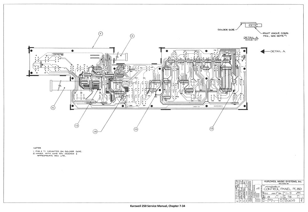 Assembly Control Panel Board - Sheet 1